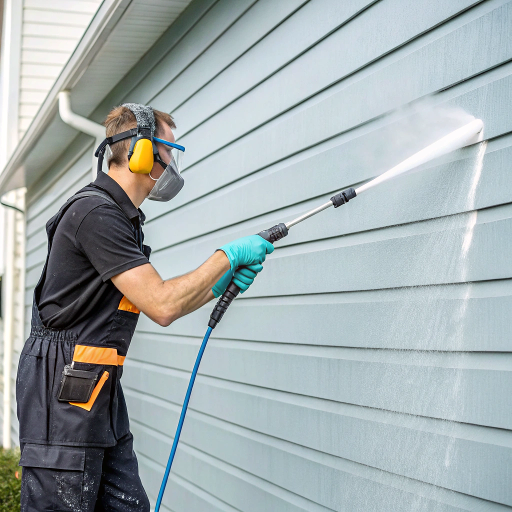 Power washing siding with precision